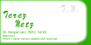 terez metz business card